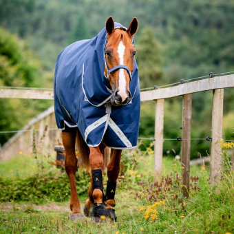 Vintertäcke med Hals Amigo Bravo 12 Plus Bundle (50g+100g+200g) V-Front Marinblå/Grå