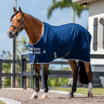 Stalltäcke Amigo 0g Marinblå/Grå/Silver