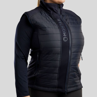 Hybridväst Emma Softshell Curve Marinblå