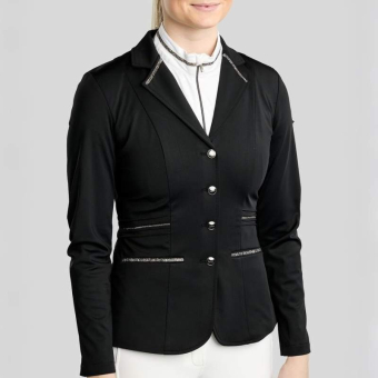 Tävlingskavaj MoKelly Softshell Gun Metal Crystals Svart