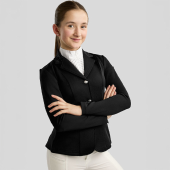 Tävlingskavaj Barn/Junior Crystals Svart