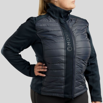 Hybridjacka Emma Softshell Curve Marinblå