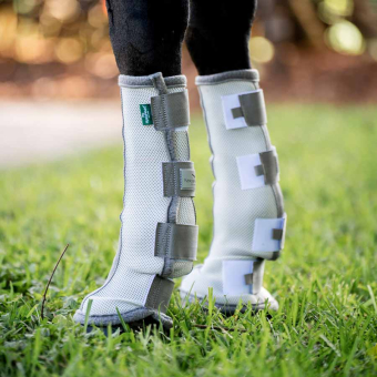 Flugbenskydd Fly Boots Silver/Grå/Silver