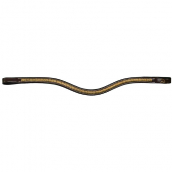 Pannband V-form Mässingklinkers DC Brun