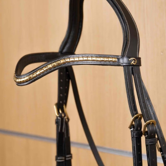 Pannband V-form Brass Clincher Dyon Collection Svart