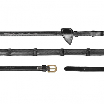 Gummitygel med stoppar 13mm DC Svart