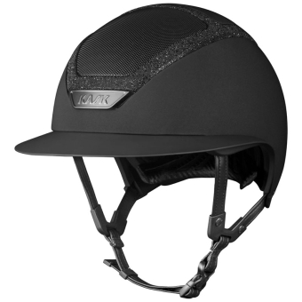 Ridhjälm Star Lady Chrome Crystal Frame Svart