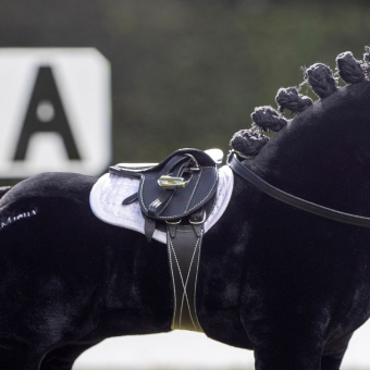 Sadel Toy Pony Svart