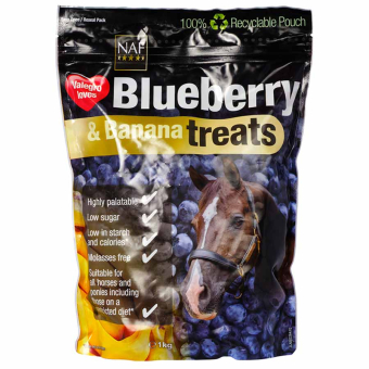 Hästgodis Blueberry & Banana Treats 1kg