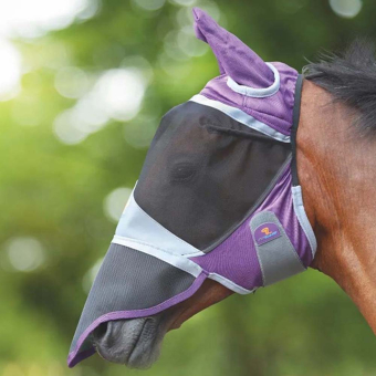 Flugmask Deluxe med Öron & Nos Lila