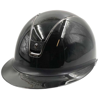 Ridhjälm Miss Shield 2.0 Glossy Crystal Blazon Svart