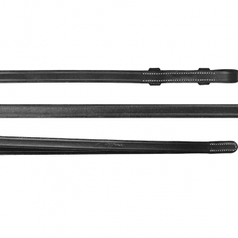 Lädertygel WC Svart