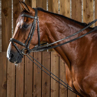 Gramantygel Rep/Läder 16mm WC Svart