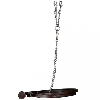 Kedjegrimskaft Läder WC Brun