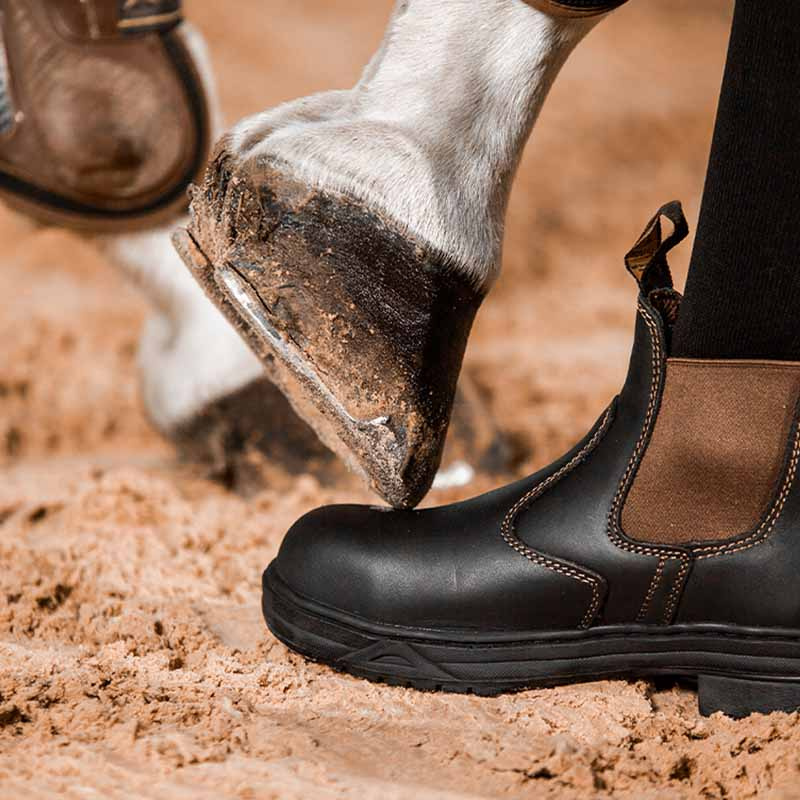 Jodhpur Protective Stålhätta Svart/Brun