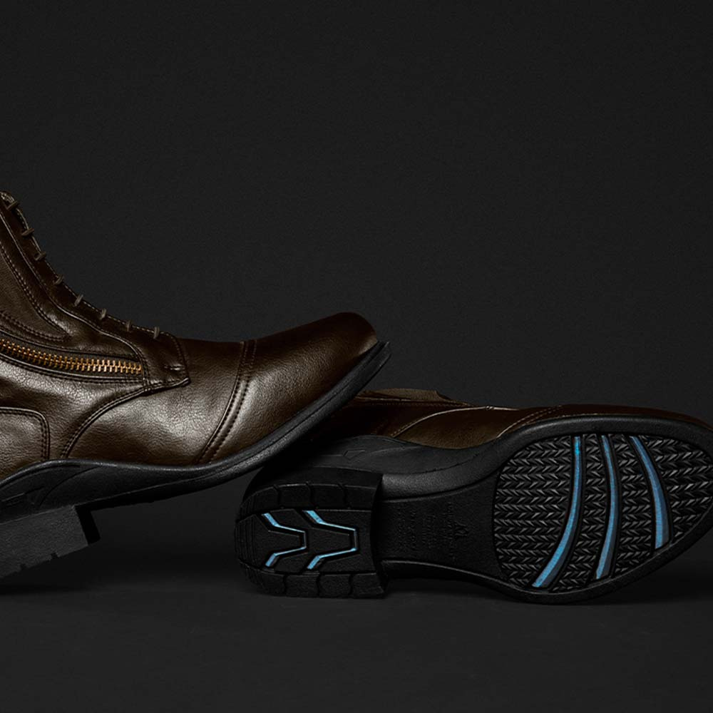 Ridskor Veganza Side Zip Paddock Brun