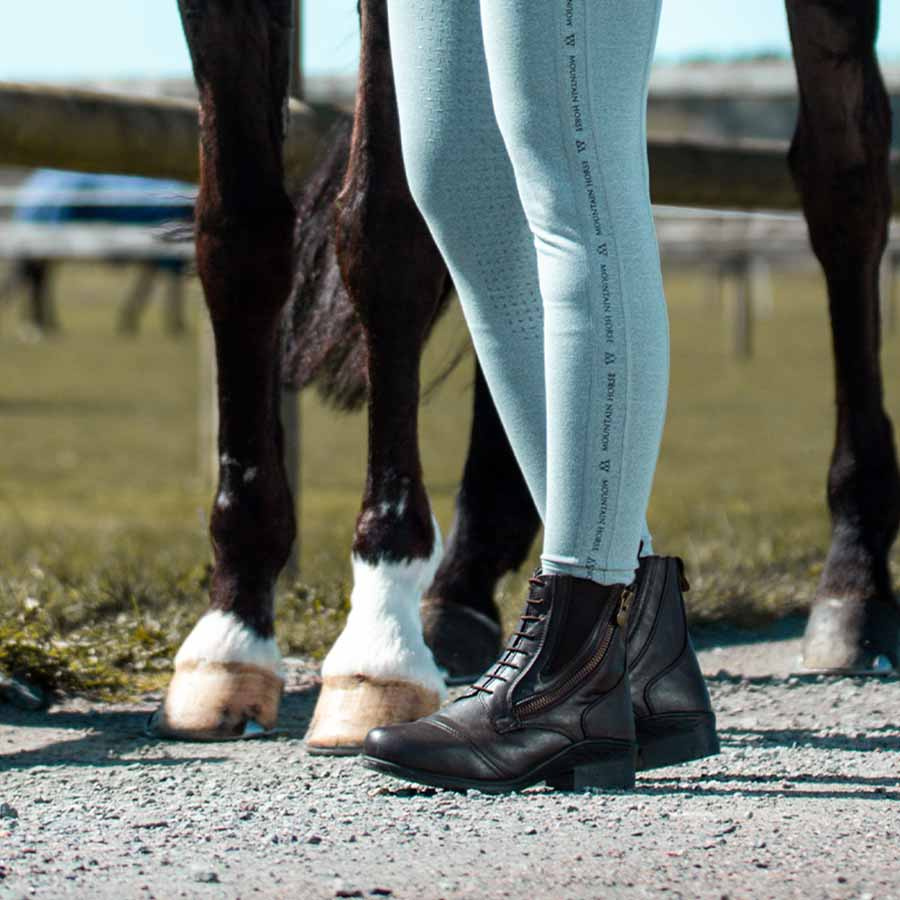 Ridskor Veganza Side Zip Paddock Brun