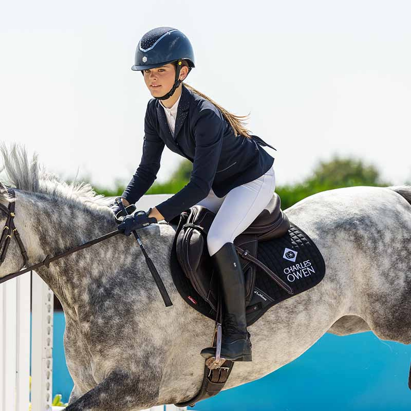 Ridhjälm MIPS Kylo Gloss Crystal Marinblå/Silver