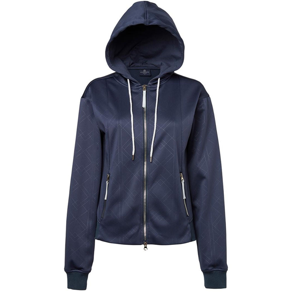 Hoodie Starla Zip Marinblå