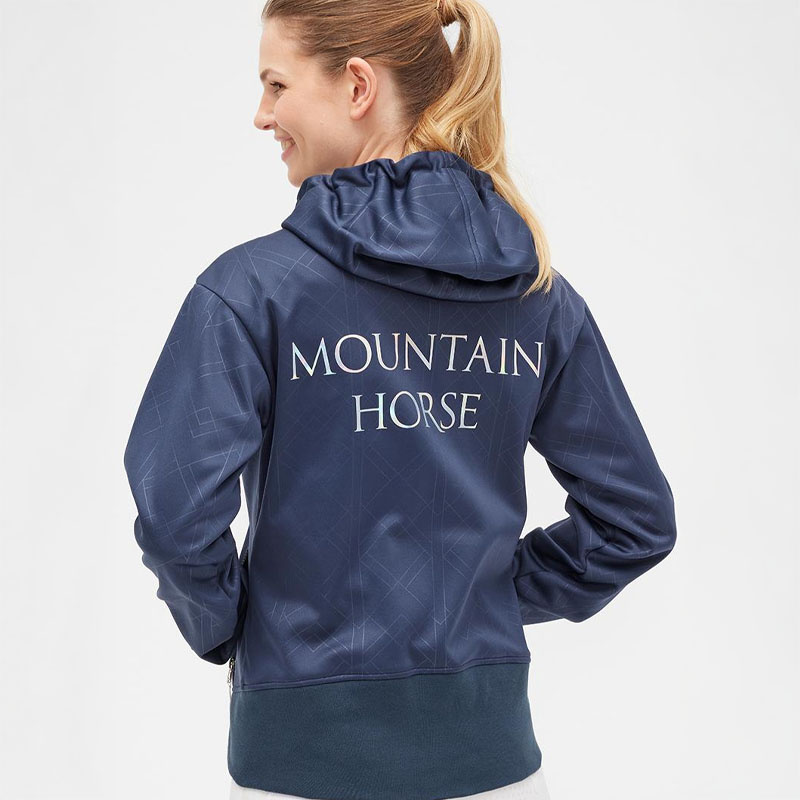 Hoodie Starla Zip Marinblå