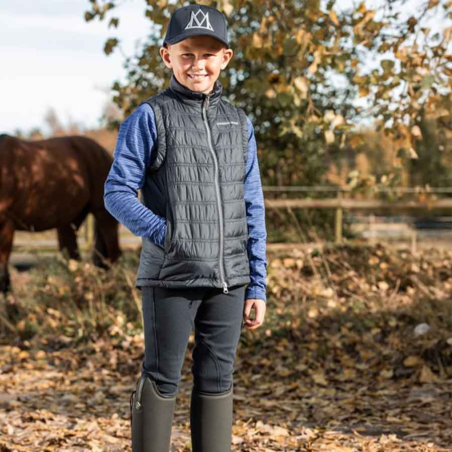 Ridbyxor Barn/Junior Kidd Knee Grip Marinblå