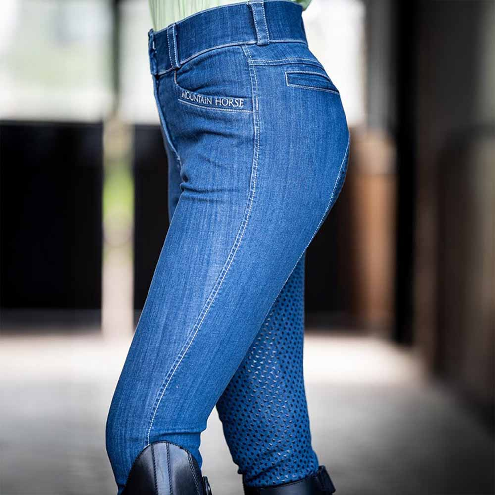 Ridbyxor Dream Denim Full Seat Blå