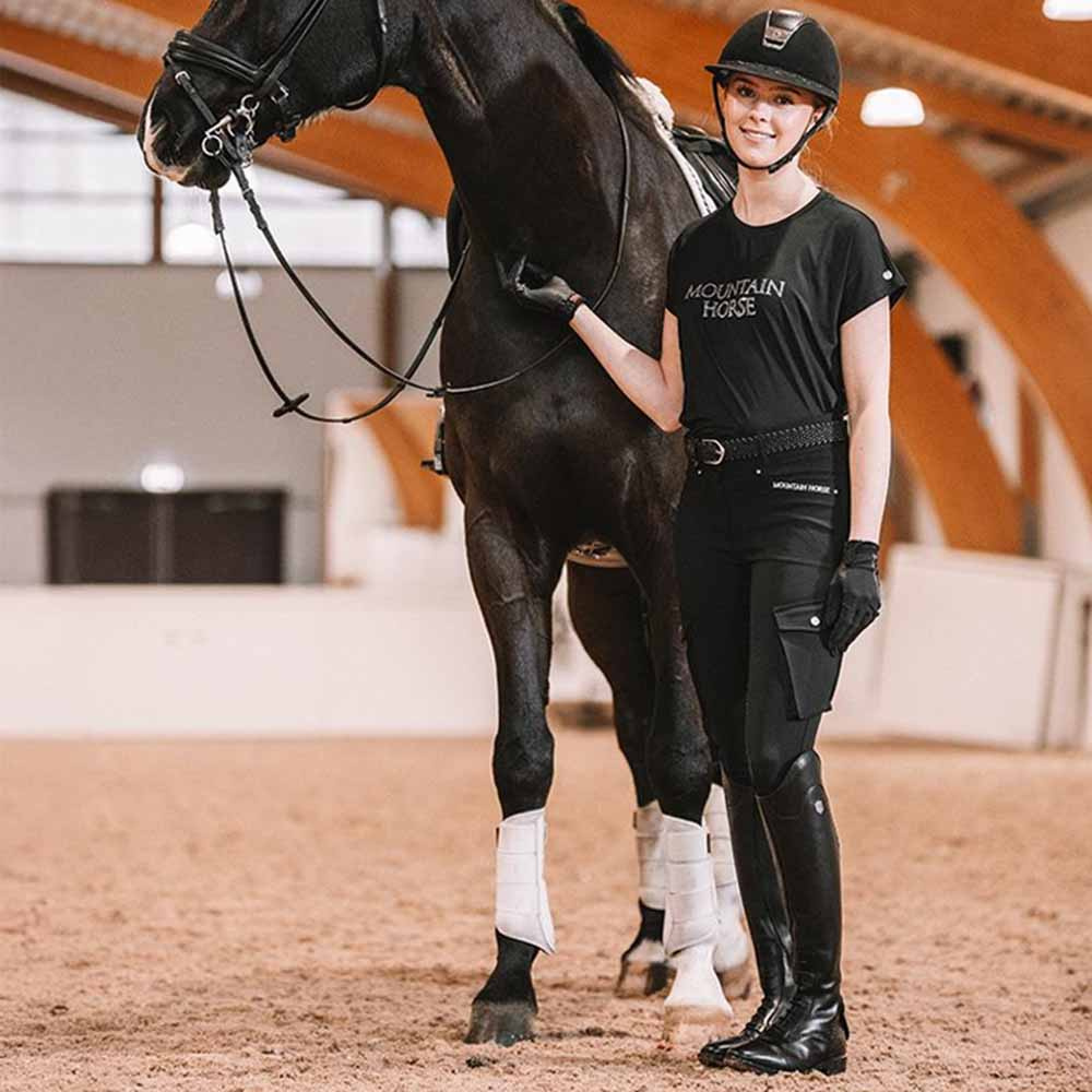 Ridbyxor Estelle Cargo Full Grip Svart