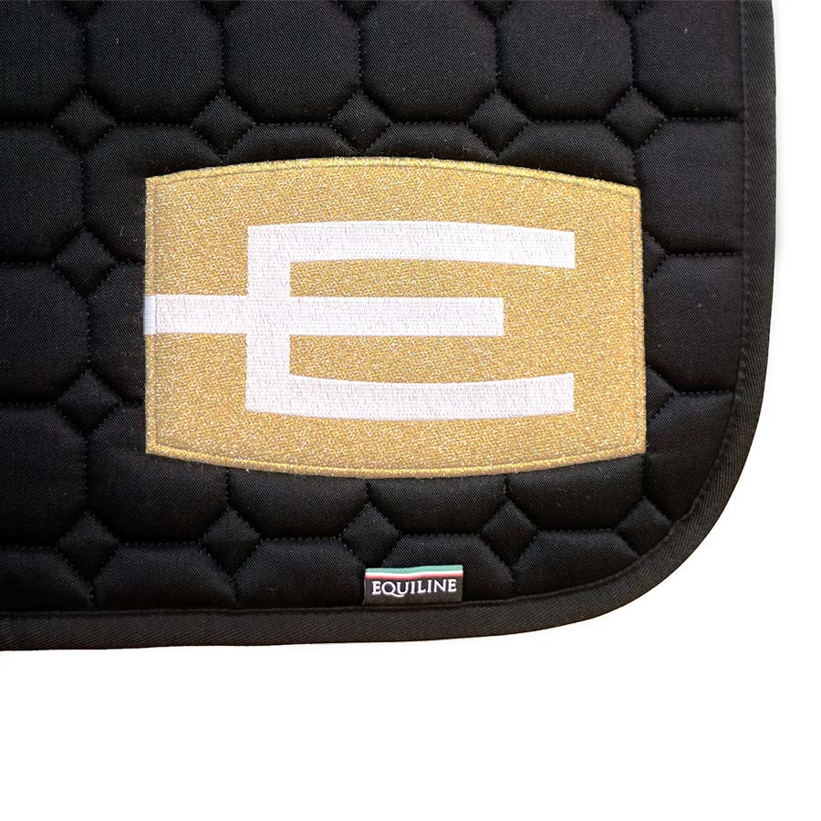 Schabrak E-logga Svart Guld/Vit