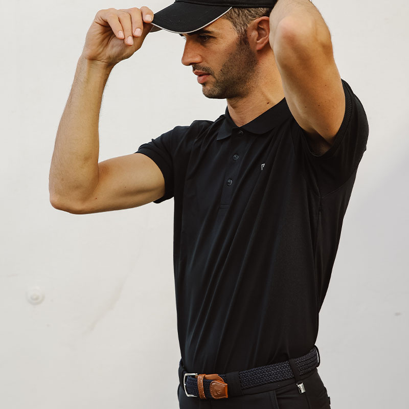 Polopiké Herr Classic Svart