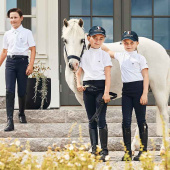 Tävlingstopp Barn/Junior Classic Short Sleeve Girls Vit Tävlingstopp Barn/Junior Classic Short Sleeve Girls Vit