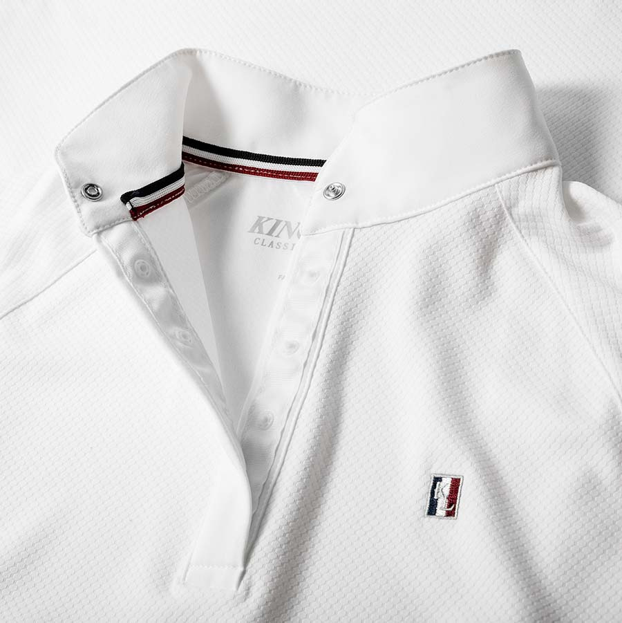 Tävlingströja Barn/Junior Classic Short Sleeve Boys Vit