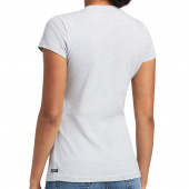 T-Shirt Vertical Logo Ljusgrå