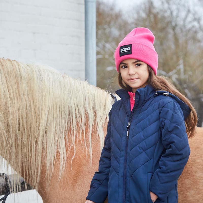 Ridparkas Jr Gaia Marinblå