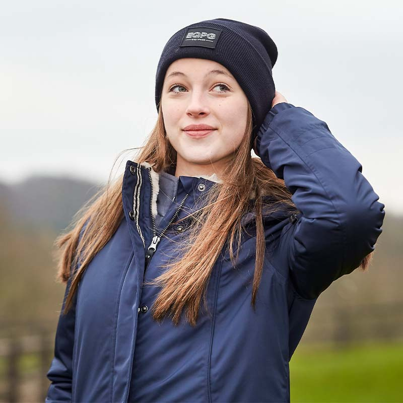 Ridparkas Jenna Marinblå