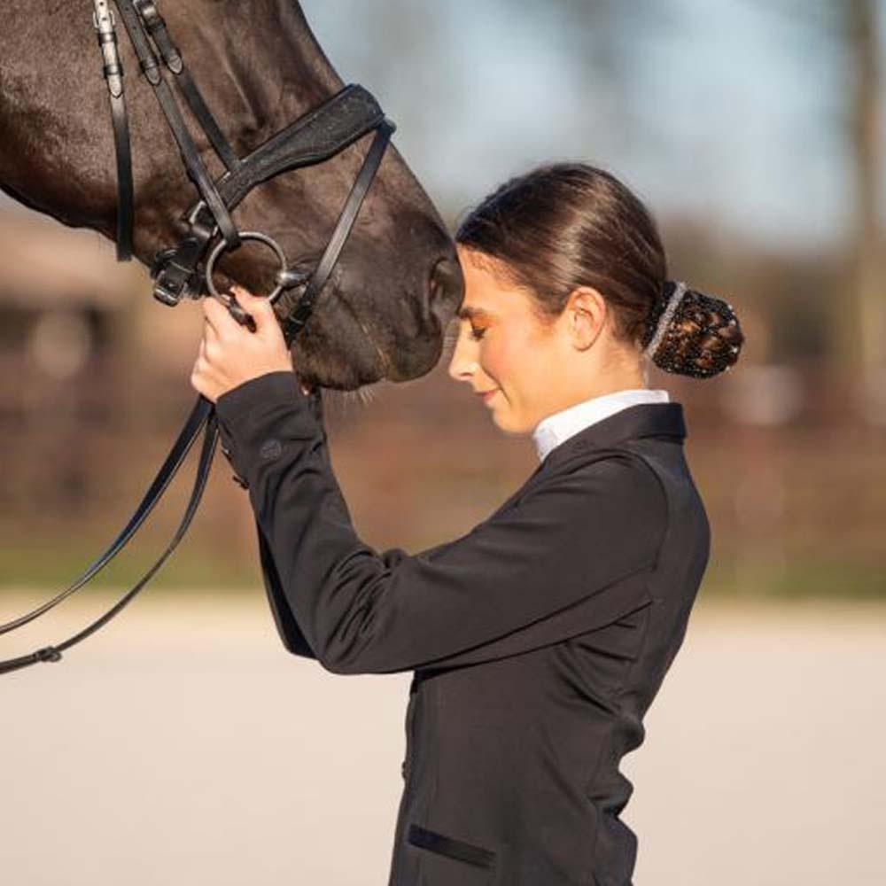 Hårsnodd Saylene Crystals Silver