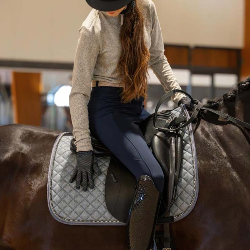 Ridhandskar Saline Reflective Svart