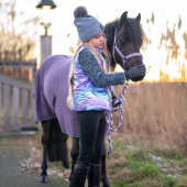 Ridhandskar Barn/Junior Saline Reflective Svart Ridhandskar Barn/Junior Saline Reflective Svart