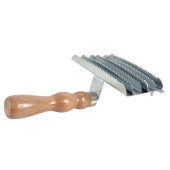 Ryktskrapa Metall Trähandtag Brun Ryktskrapa Metall Trähandtag Brun