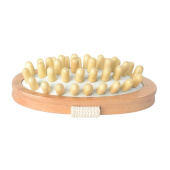 Massageborste Träknoppar Brun Massageborste Träknoppar Brun