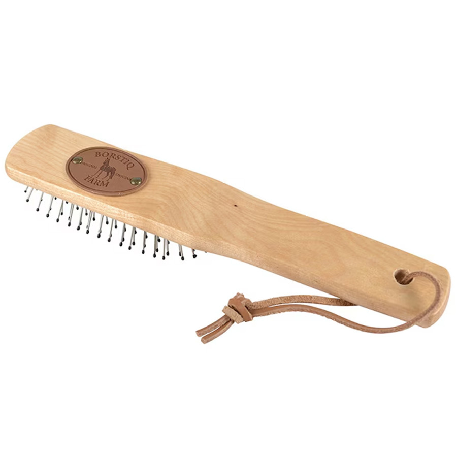 Man- & Svansborste Metallpiggar Brun