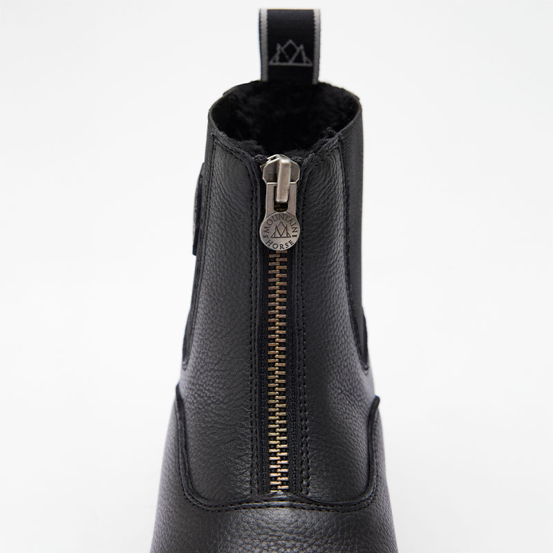 Ridskor Ragazza Young Front Zip Paddock Svart