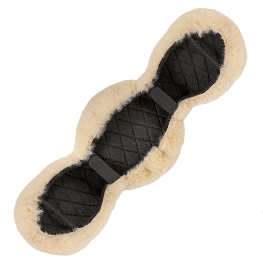 Sadelgjordsskydd Dressage Faux Fur Natur