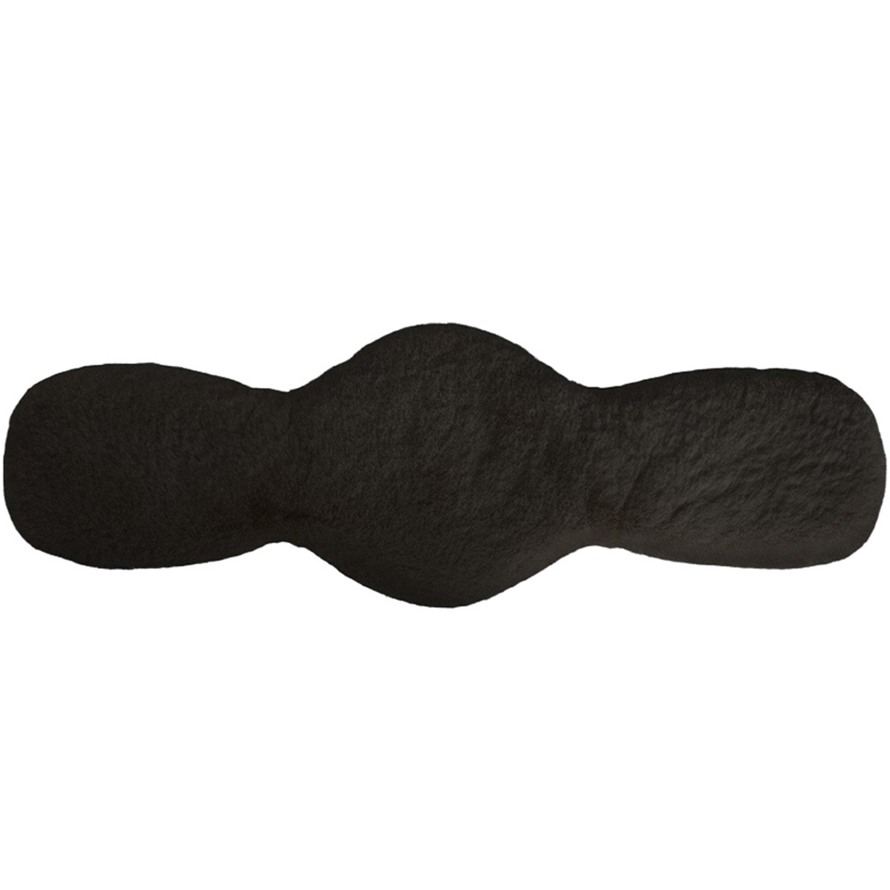 Sadelgjordsskydd Dressage Faux Fur Svart