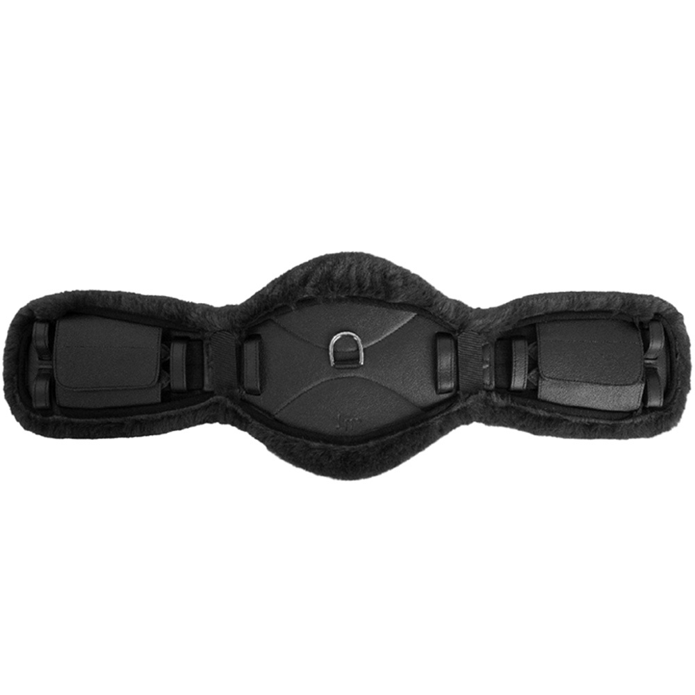 Sadelgjordsskydd Dressage Faux Fur Svart