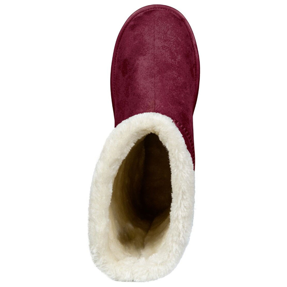 Fodrade Allvädersstövlar Davos Gossiga Vinröd