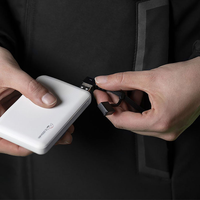 Ridkappa Elegant med Värmeslingor och Powerbank Svart 