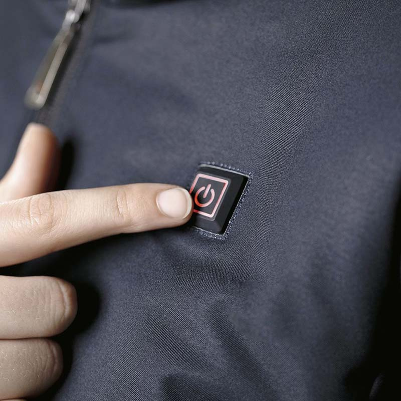 Ridkappa Elegant med Värmeslingor och Powerbank Marinblå 