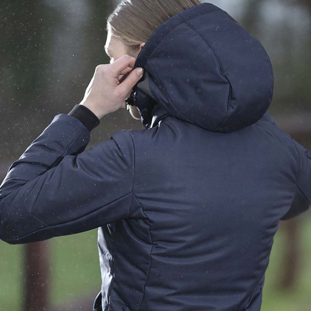 Ridkappa Elegant med Värmeslingor och Powerbank Marinblå 