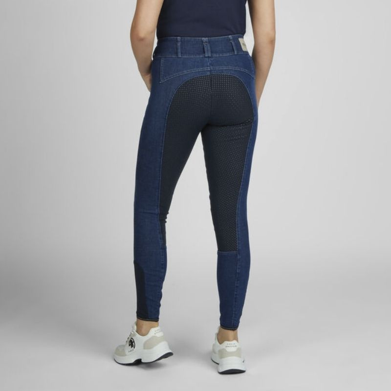 Ridbyxor Candela DuraGrip Jeans FG Marinblå