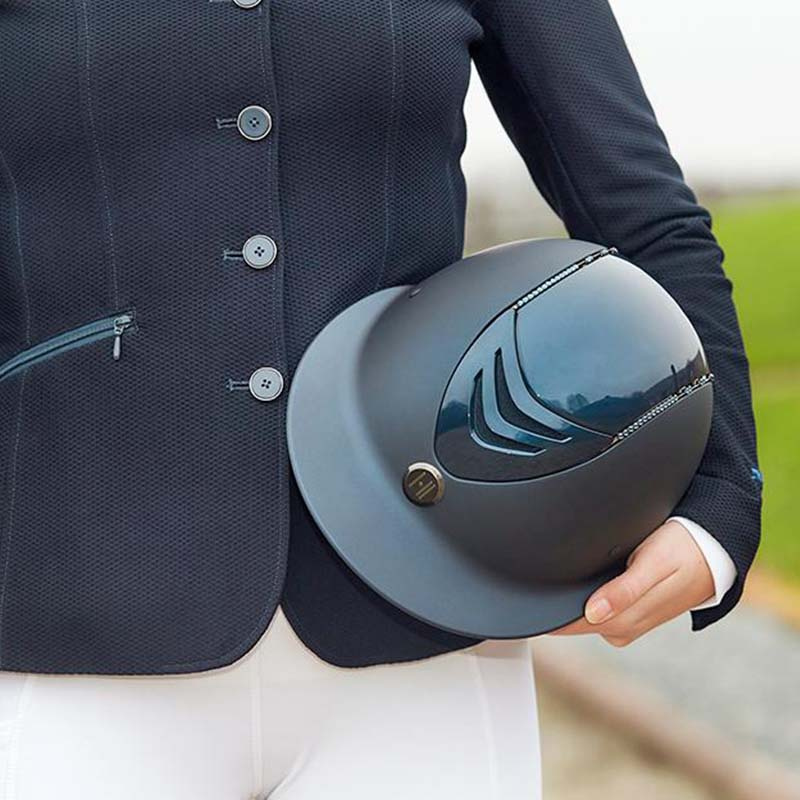 Ridhjälm Mips Avance Glossy Top Swarowski Marinblå